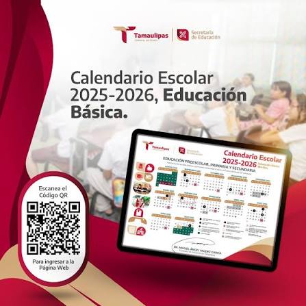 Calendario escolar brinda certeza a familias y escuelas de Tamaulipas