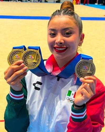 Kimberly Salazar gana tres oros y coloca a Tampico en la élite de la gimnasia rítmica