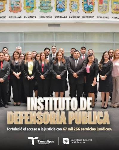 Defensoría pública de Tamaulipas supera 67 mil servicios legales en seis meses