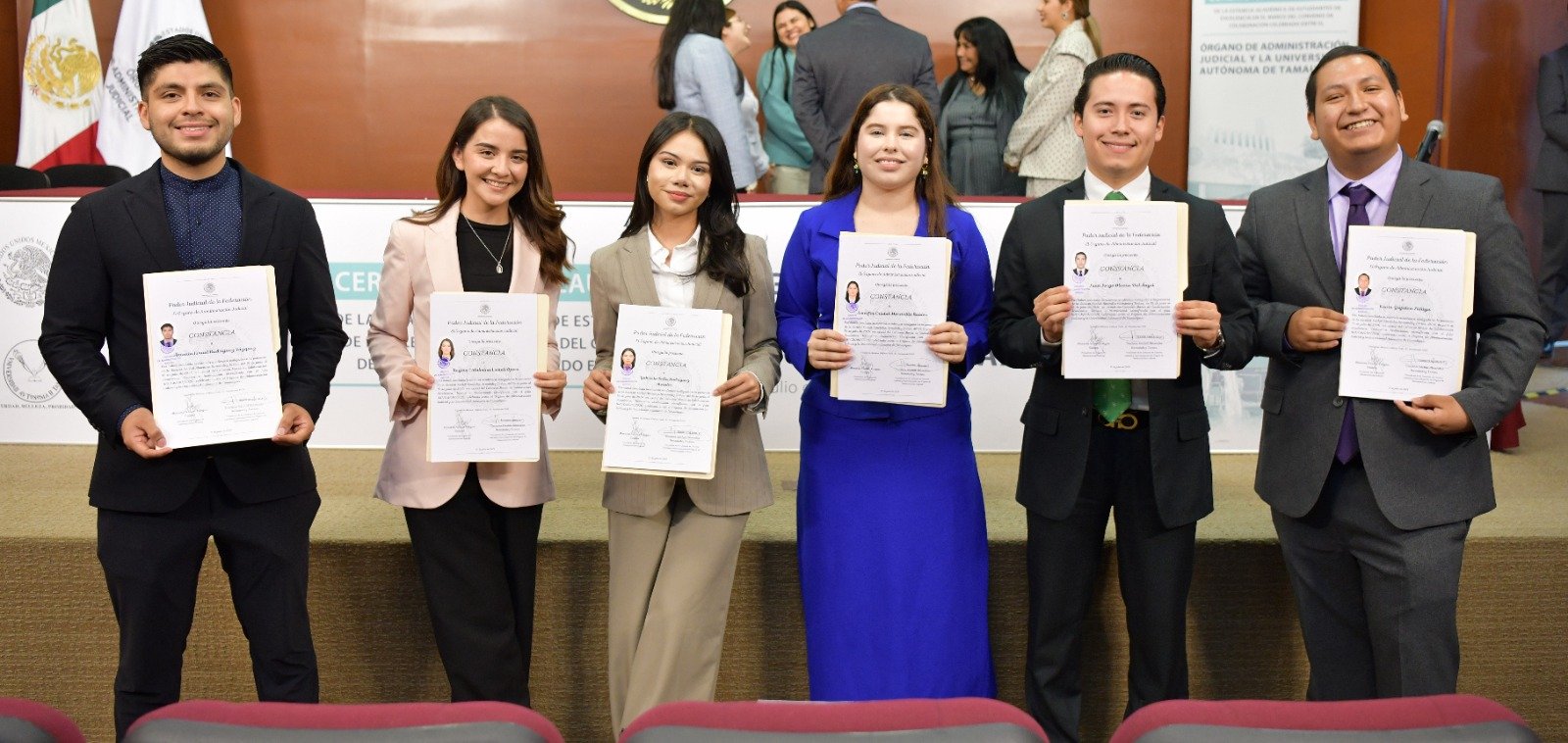 Estudiantes de excelencia de la UAT concluyen estancia en el Órgano de Administración Judicial