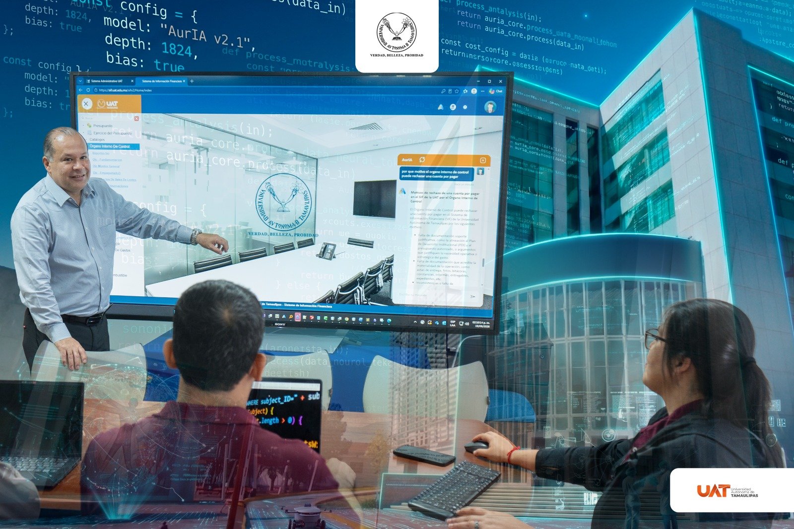 UAT desarrolla asistente virtual AurIA para optimizar procesos administrativos y financieros